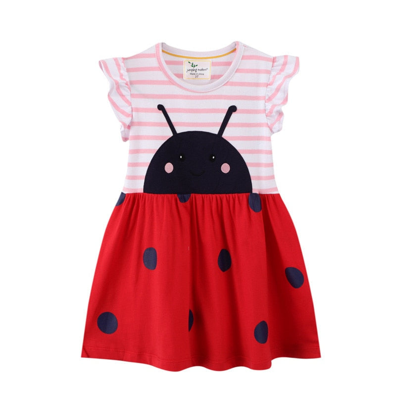 Vestido Estampado Manga Curta - 2 a 7 anos