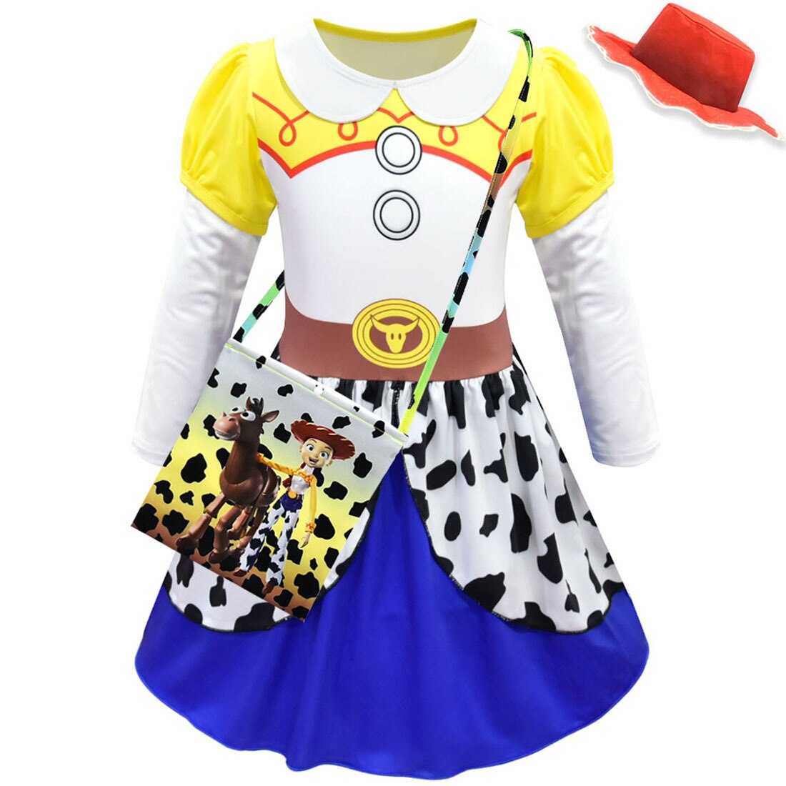 Vestido da Jessie Toy Story - 3 a 12 anos