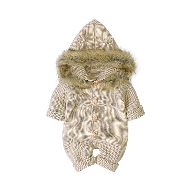 Macacão infantil de inverno com capuz 3 modelos - 3 a 24 meses