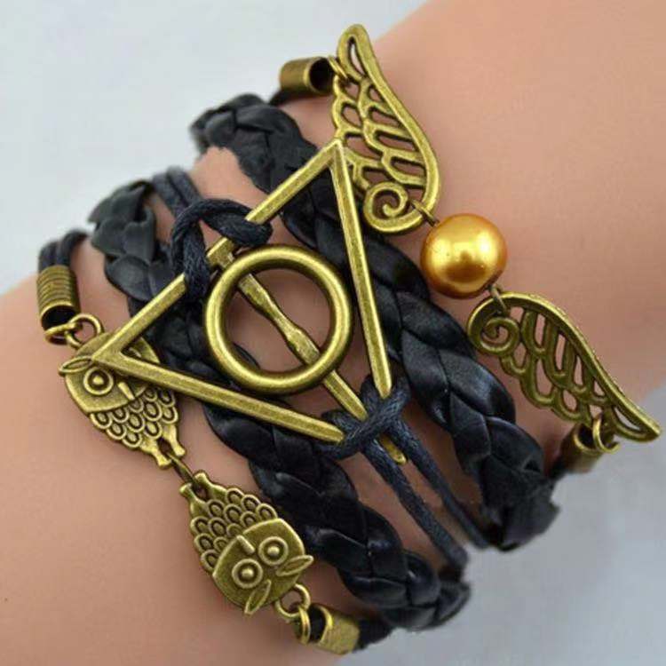 Pulseira Harry Potter "A Asa da Morte" Escola Hogwarts