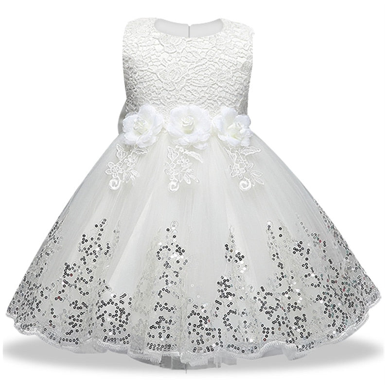 Vestido elegante para meninas - 9 meses a 5 anos