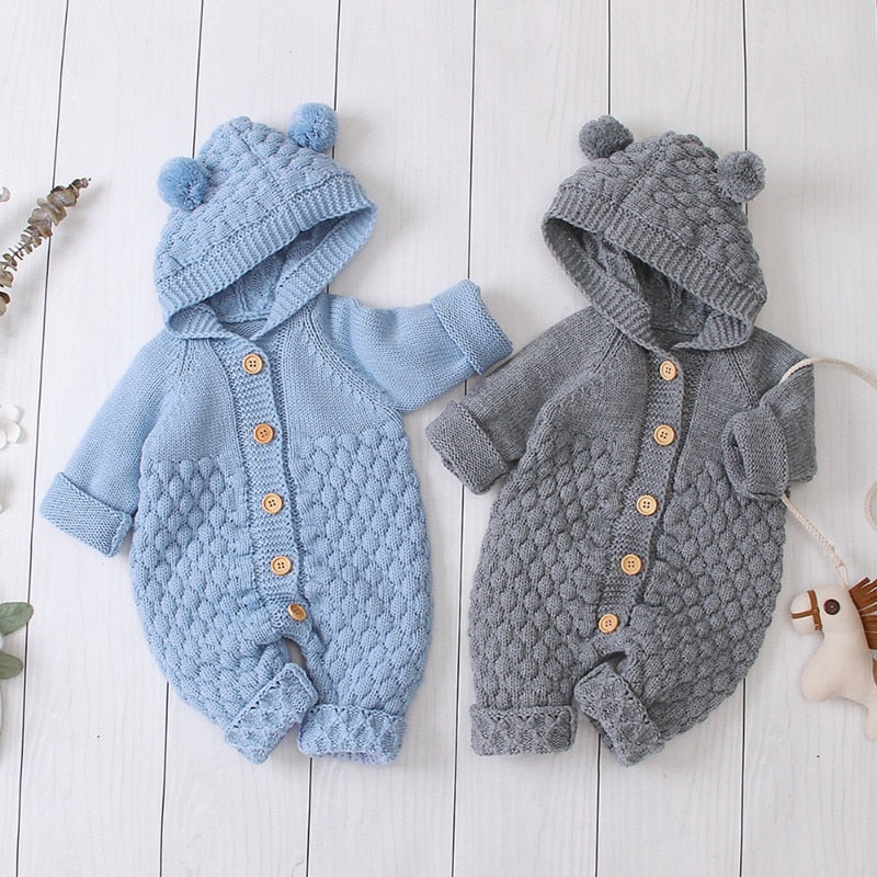 Macacão infantil de inverno com capuz 3 modelos - 3 a 24 meses