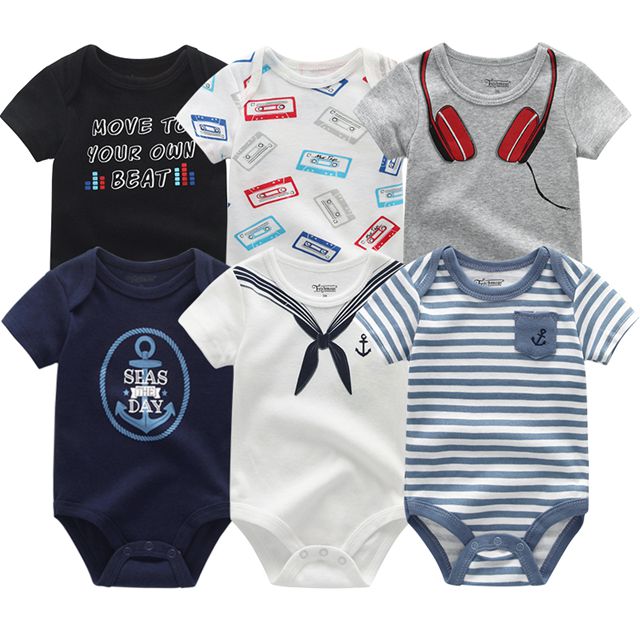 Conjunto de Bodies para Menino - 6 Unidades