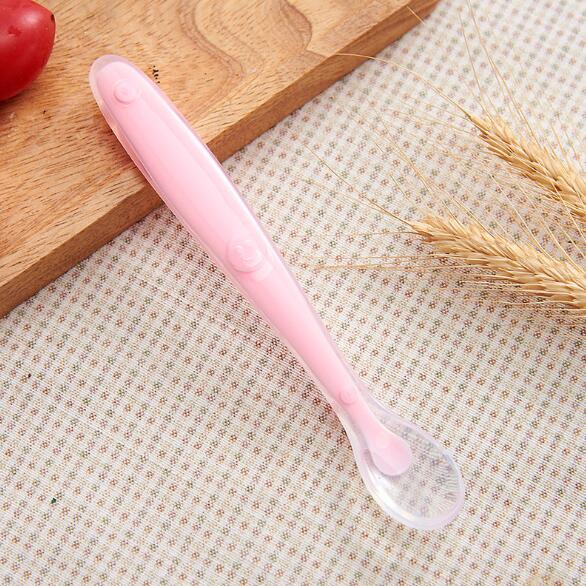 Colher de Silicone Para Alimentação de Bebê