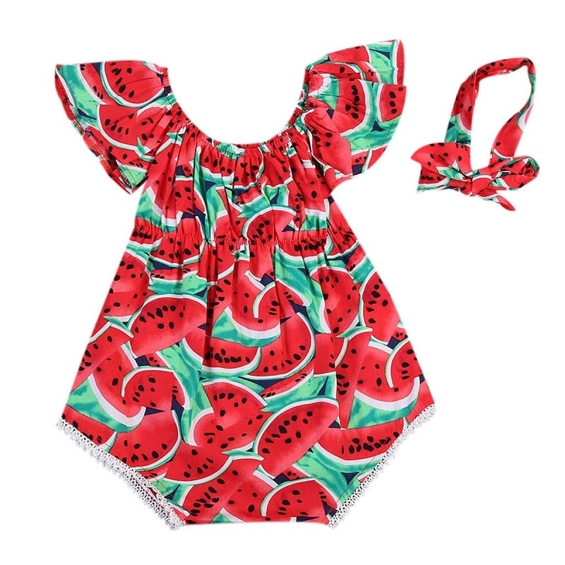 Romper e Tiara - Melancia
