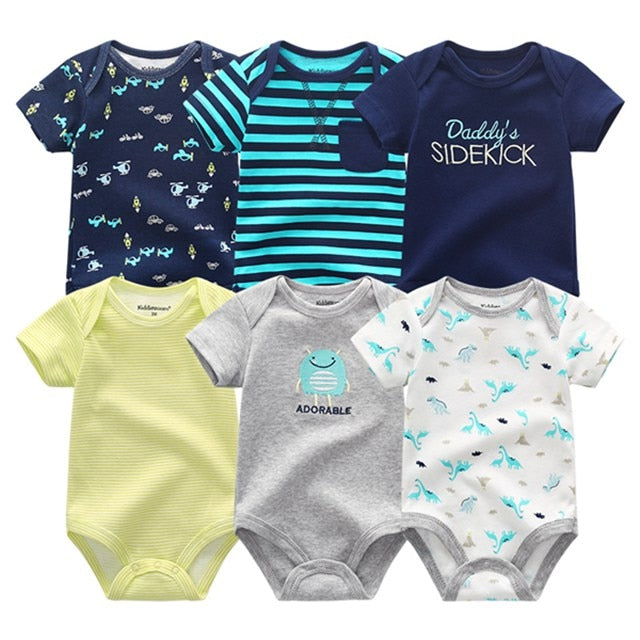 Conjunto de Bodies para Menino - 6 Unidades