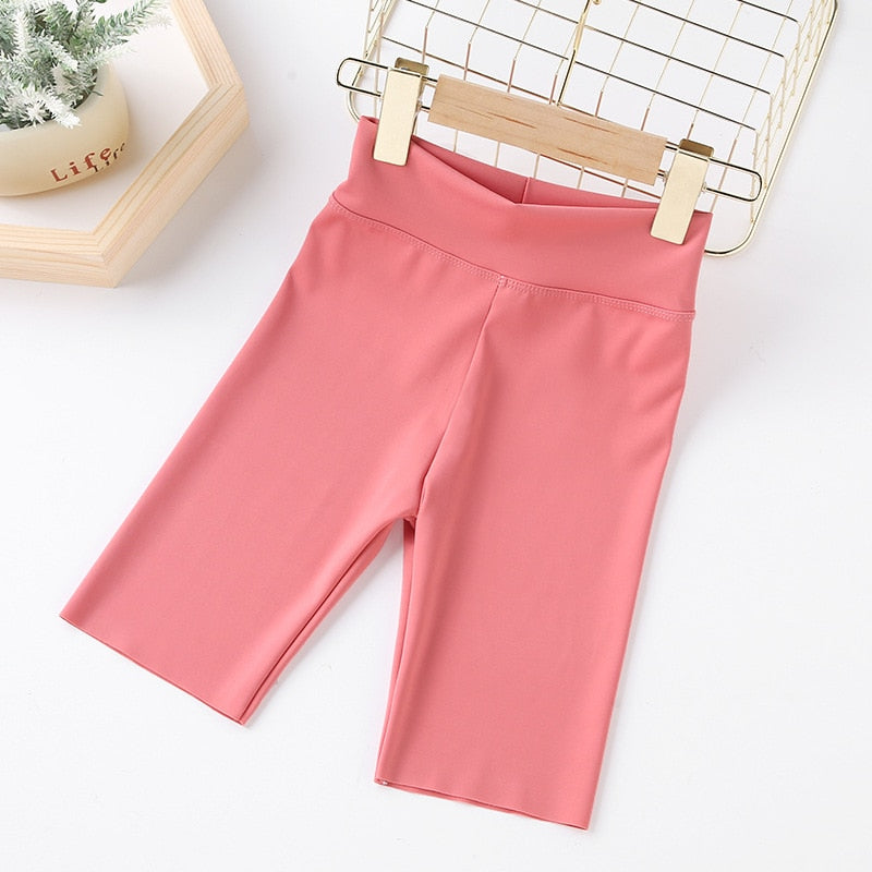 Short de verão infantil para meninas de 3 a 12 anos