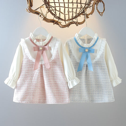 Vestido Manga Longa com Babado - RN a 3 anos