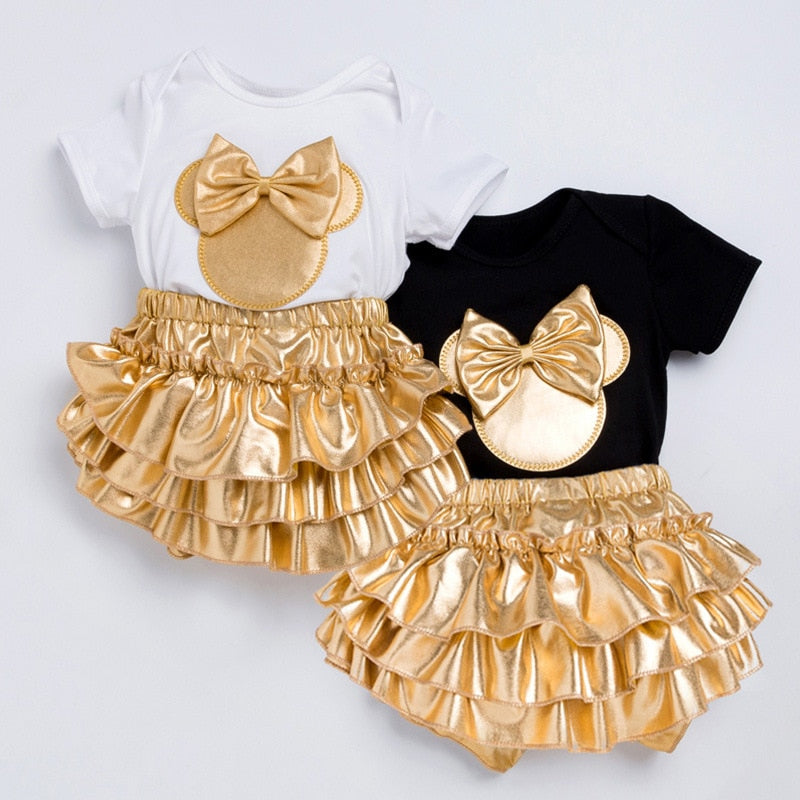Conjunto 3 Peças com Body e Faixinha - 3 a 24 Meses