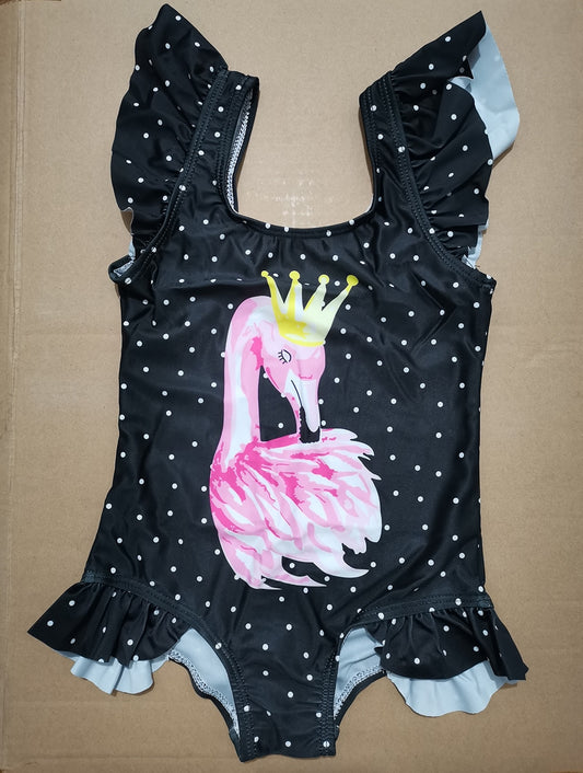 Maiô Flamingo para crianças de 2 a 9 anos