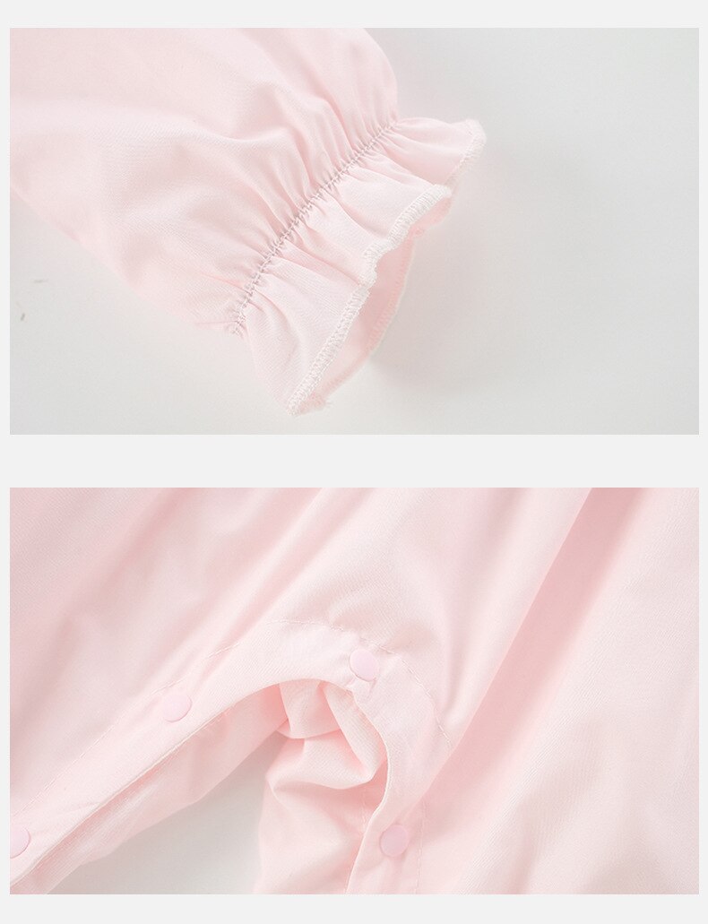Macacão Rosa Com Detalhes Bordados 3 a 18 meses