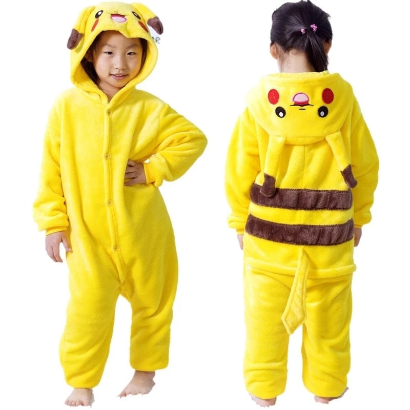 Macacão Pikachu - 3 a 12 anos