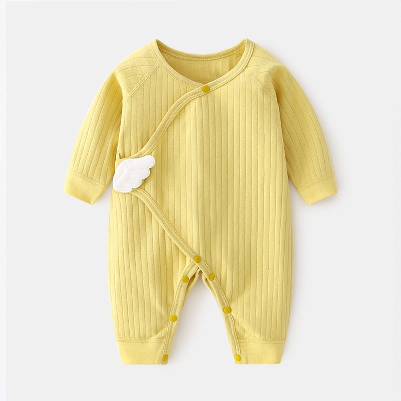 Macacão Asa de Anjo Para Bebê Até 6 Meses