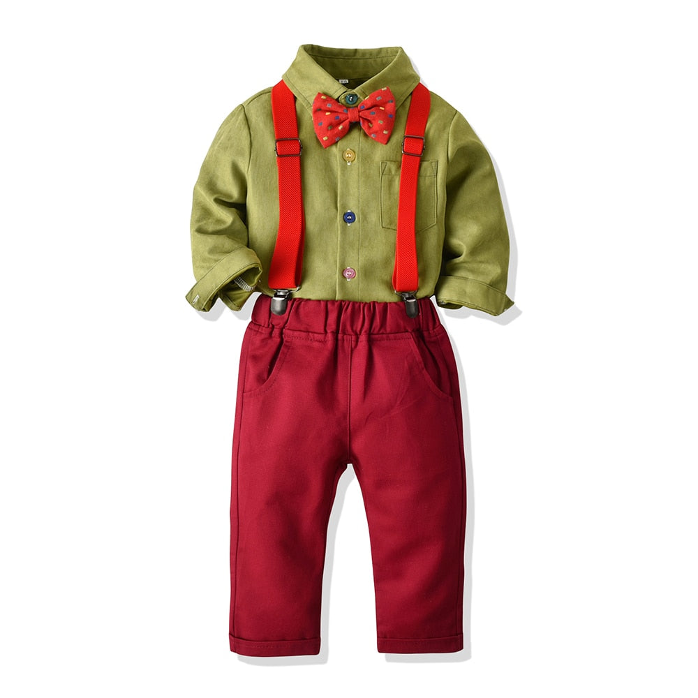 Conjunto de roupa de festa, para meninos de 18 meses a 5 anos - 2 peças