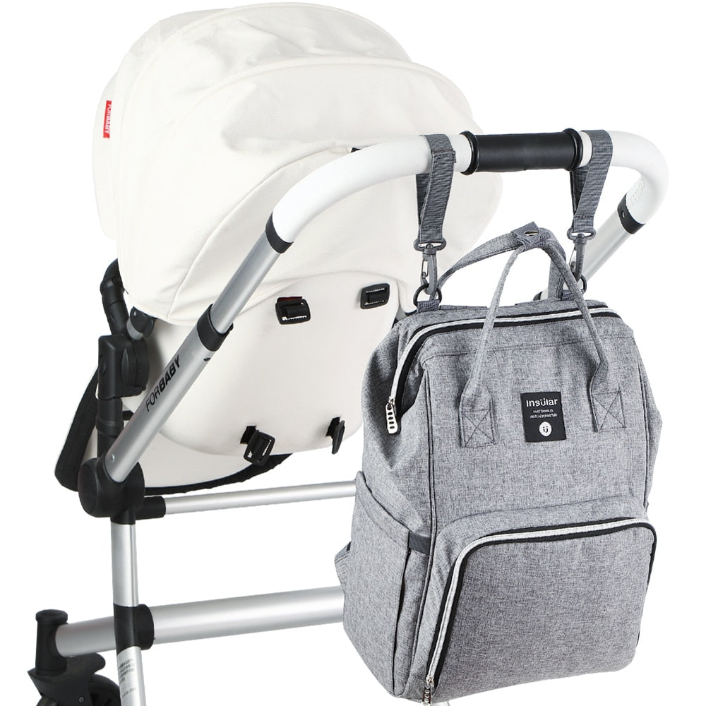 Mochila Mamãe Bebê de Grande Capacidade Impermeável Multi-Função
