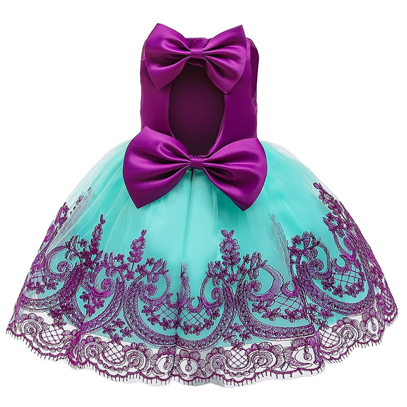 Vestido elegante para meninas - 9 meses a 5 anos