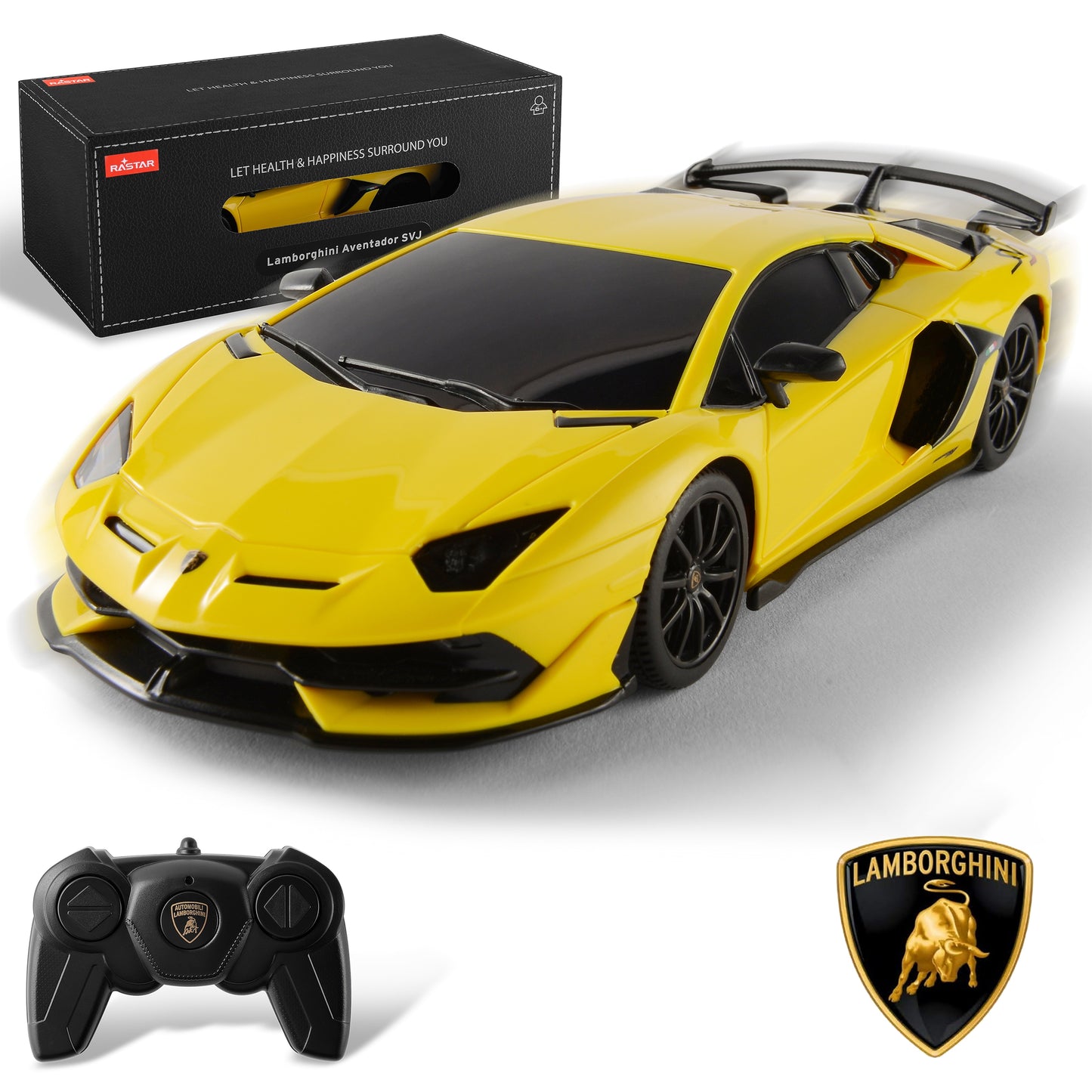 Lamborghini Aventador SVJ, carro de controle remoto 2.4GHz BEZGAR X RASTAR RC