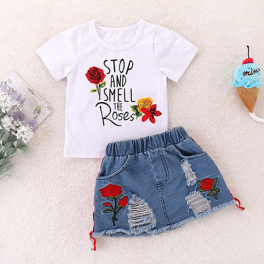 Conjunto de Verão para Meninas - 2 a 6 Anos