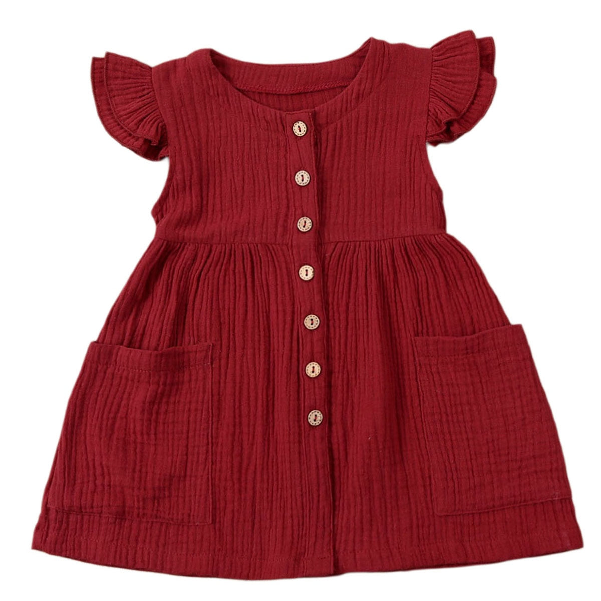 Vestido Sem Estampa - 1 a 6 anos