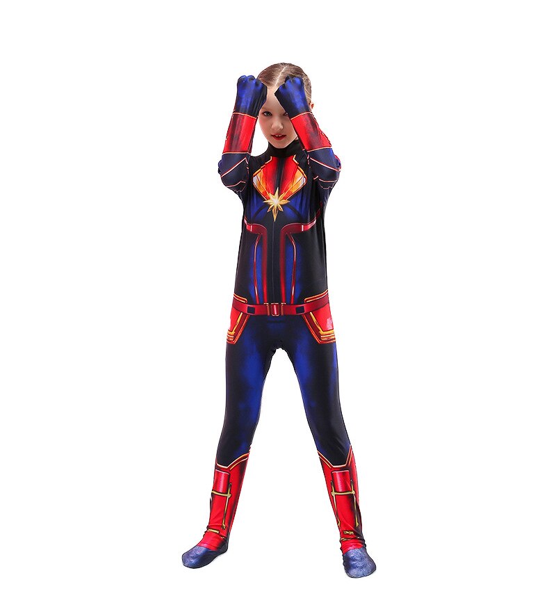 Fantasia Capitã Marvel 12 meses a 7 Anos