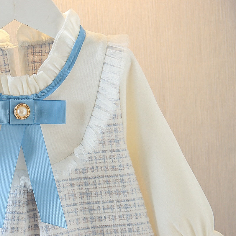 Vestido Manga Longa com Babado - RN a 3 anos