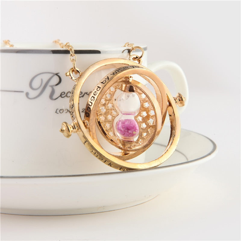 Colar e pulseira Harry Potter - Ampulheta, seis falange, varinhas mágicas etc