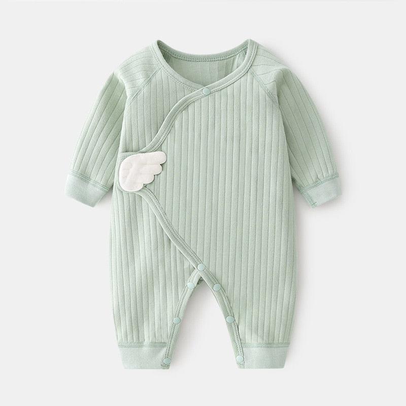 Macacão Asa de Anjo Para Bebê Até 6 Meses