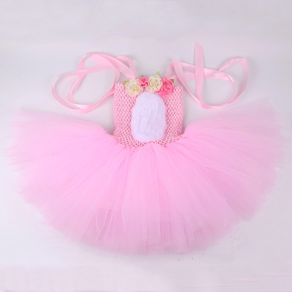 Fantasia rosa de Coelhinha para meninas - 18 meses a 12 anos