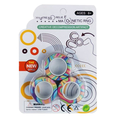 Spinner Magnético com 3 peças