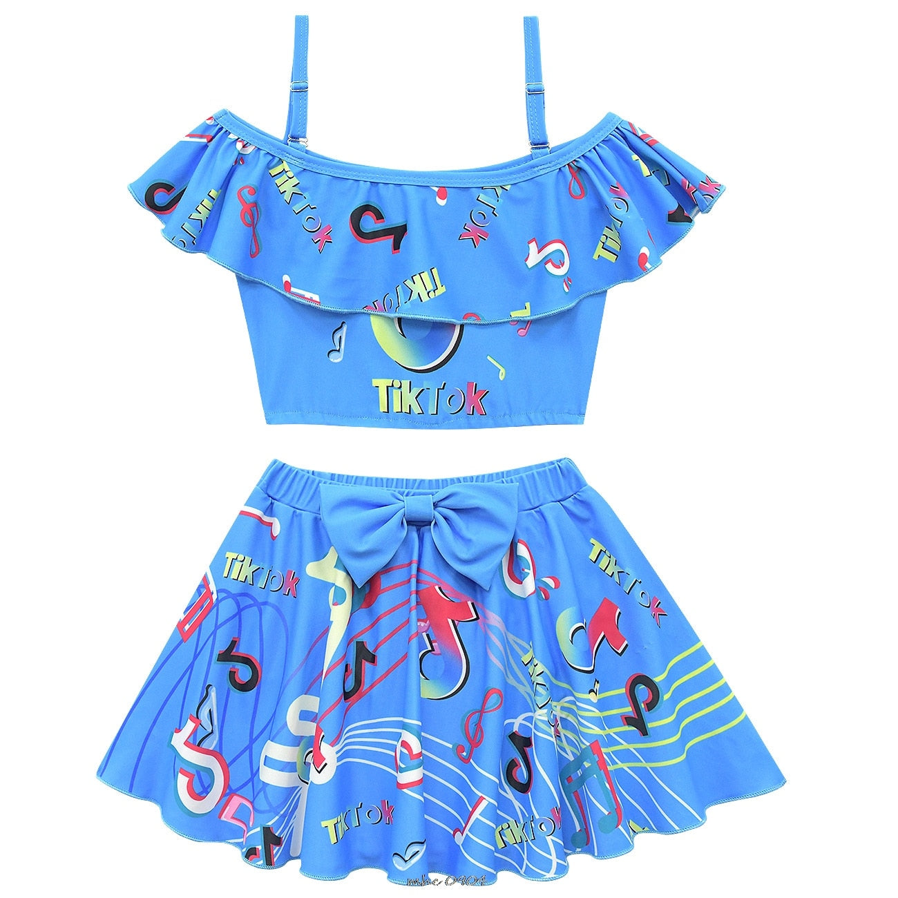 Conjunto Top e Saia TikTok - 2 a 10 anos