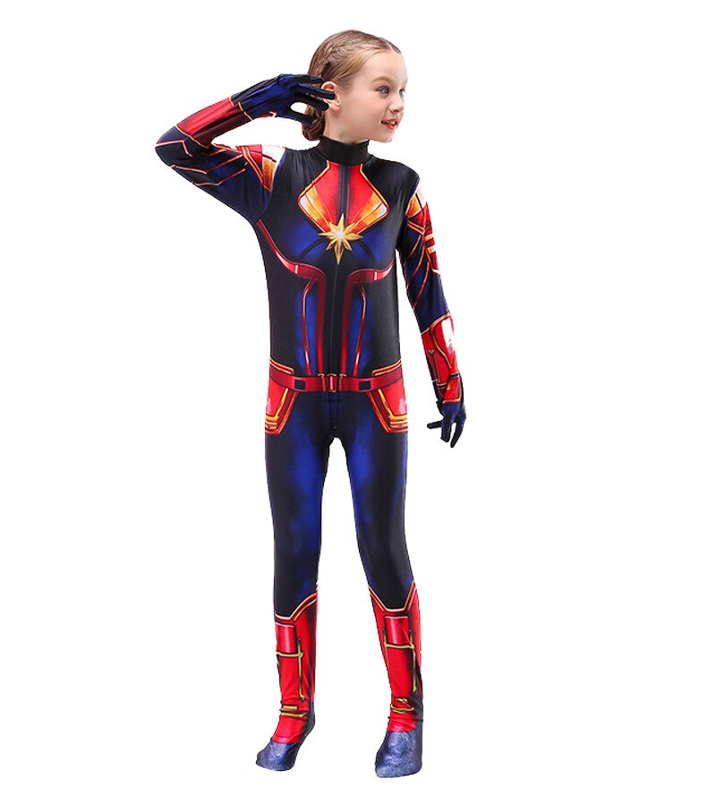 Fantasia Capitã Marvel 12 meses a 7 Anos