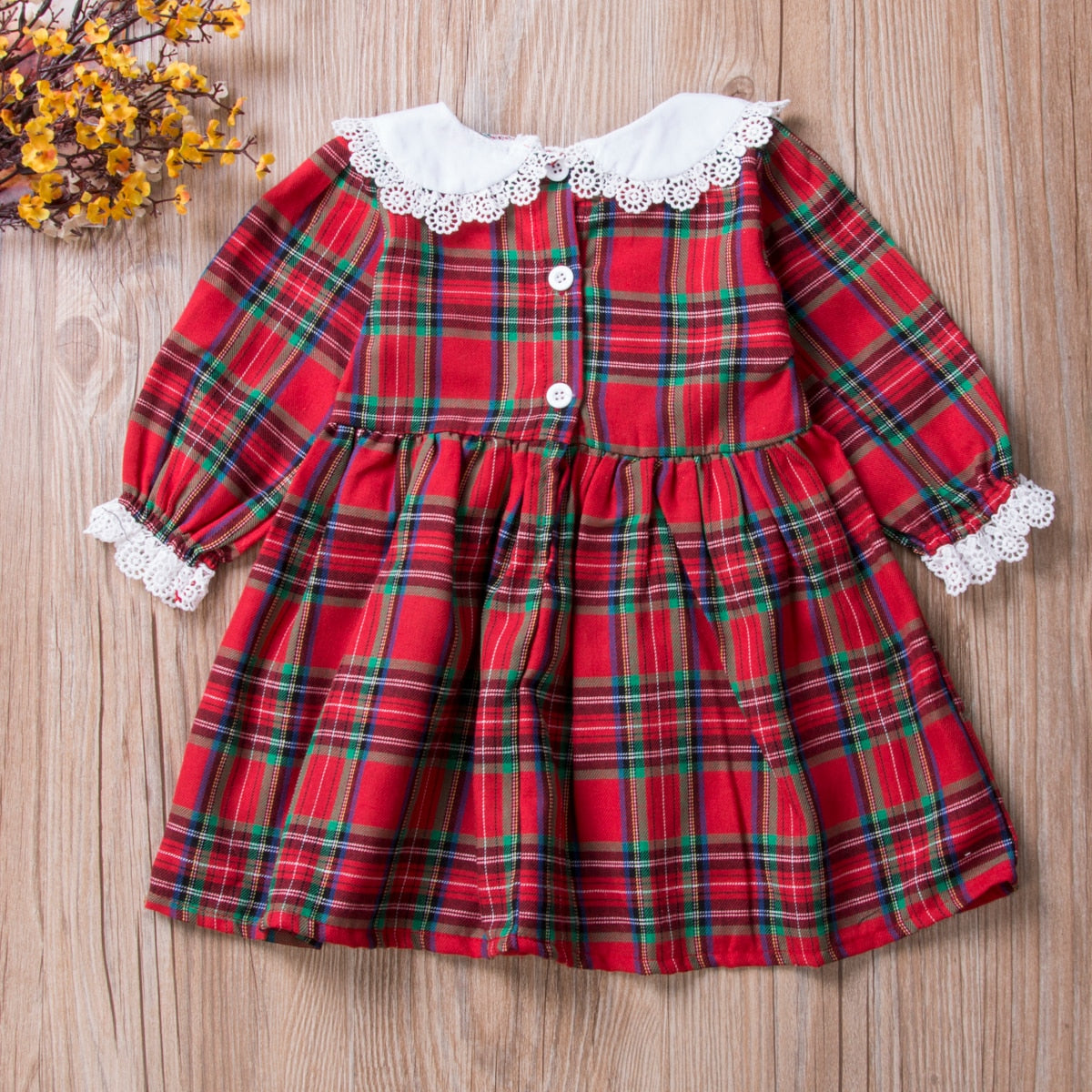 Vestido e Body Xadrez Natalino - RN a 6 anos