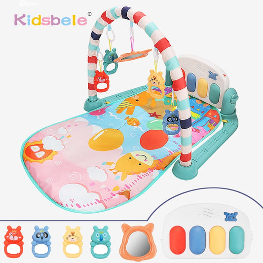 Tapete infantil com atividades musicais