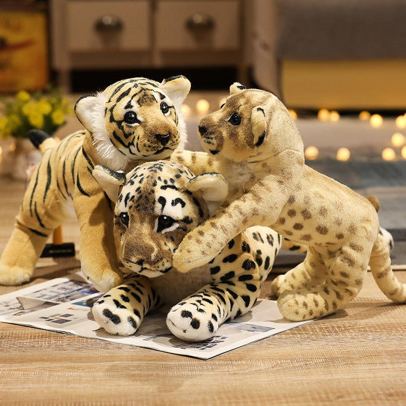 Leão, Tigre e Leopardo de Pelúcia