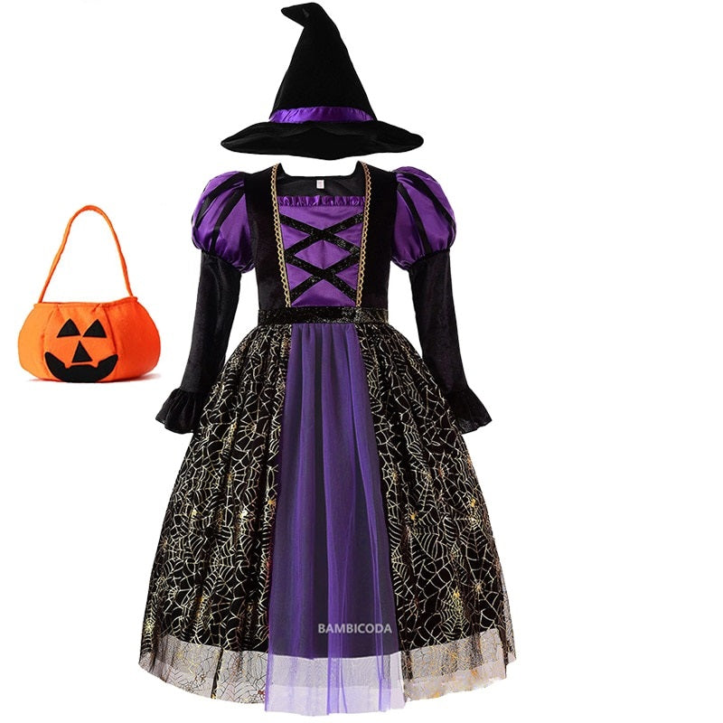 Vestido Bruxinha 3 a 10 Anos