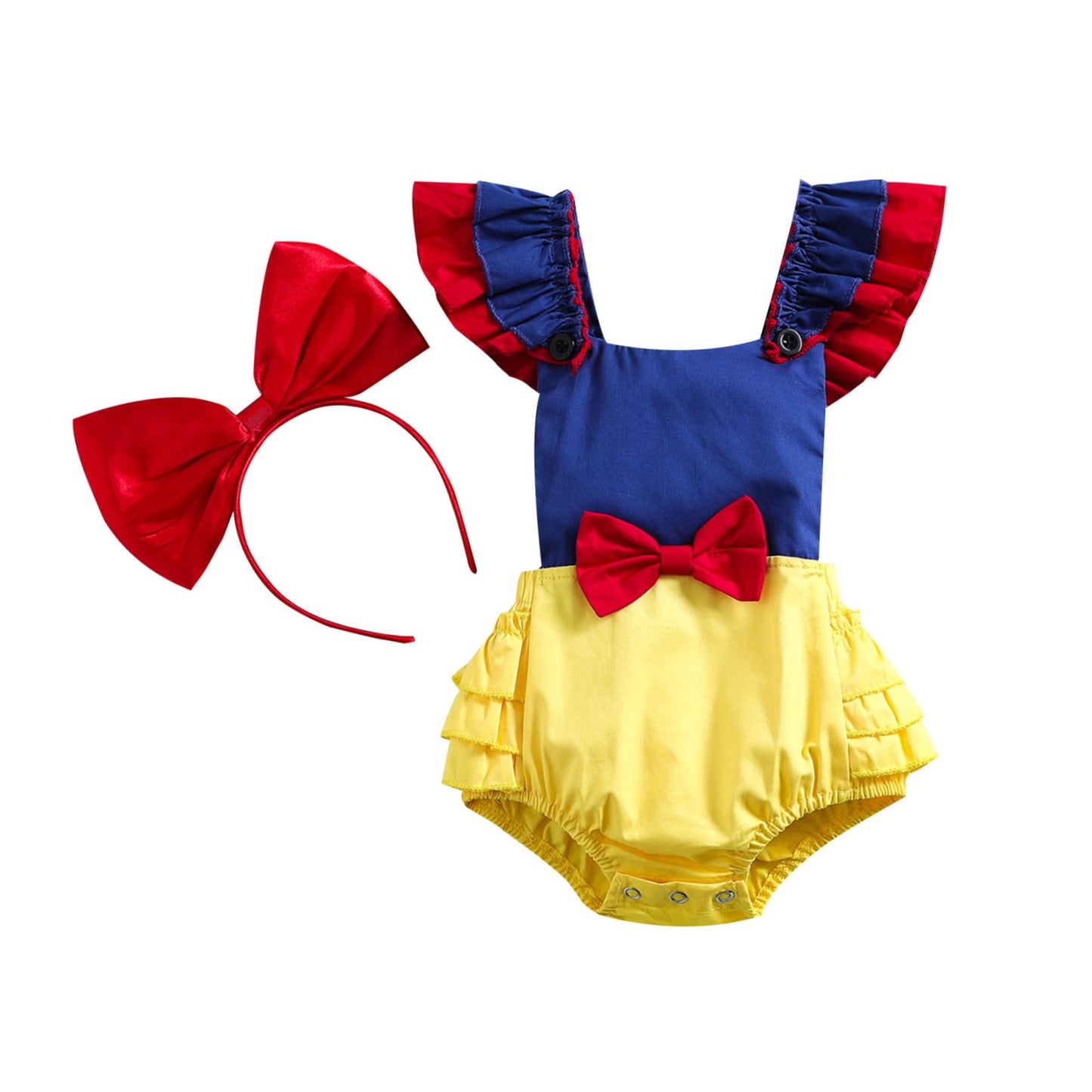 Macacão da Branca de Neve - 0 a 24 meses