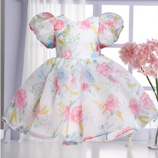 Vestido elegante para meninas - 3 a 8 anos
