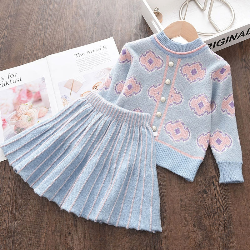 Conjunto outono/inverno para meninas - 2 a 6 anos