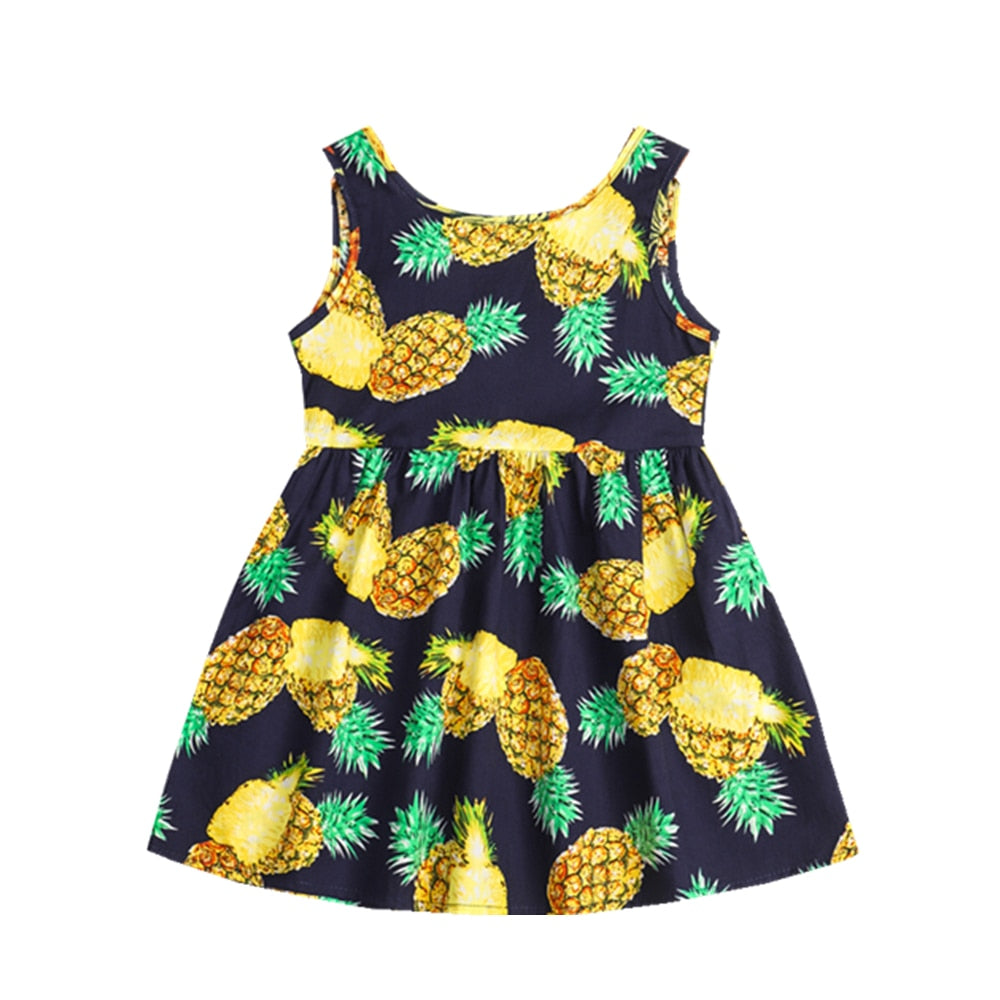 Vestido de verão para meninas - 9 meses a 6 anos