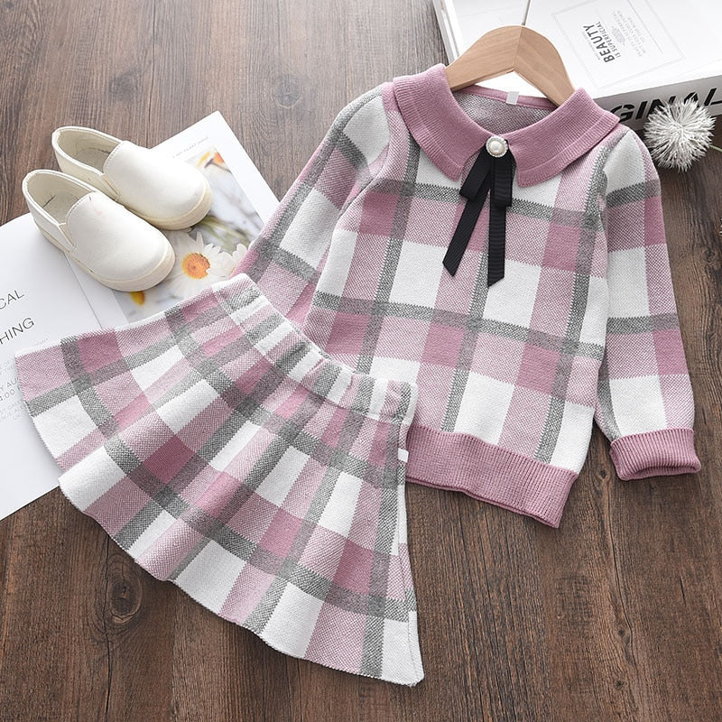 Conjunto outono/inverno para meninas - 2 a 6 anos