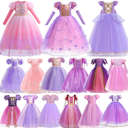 Vestido Rapunzel - 2 a 10 anos
