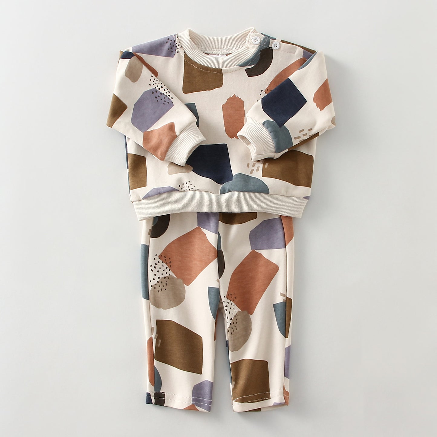 Conjunto Estampado Manga Longa - 3 a 18 Meses