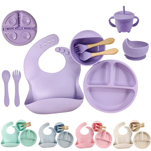 Kit com 2 a 7 utensílios para Alimentação Infantil
