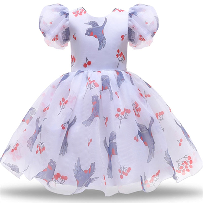 Vestido elegante para meninas - 3 a 8 anos