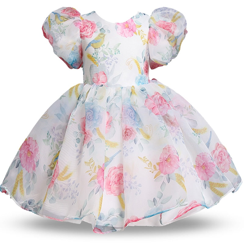 Vestido elegante para meninas - 3 a 8 anos