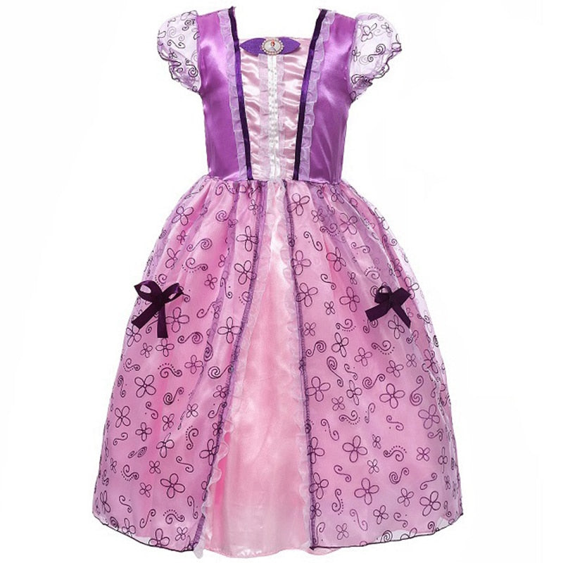 Vestido Princesa Sofia Disney - 2 a 10 Anos