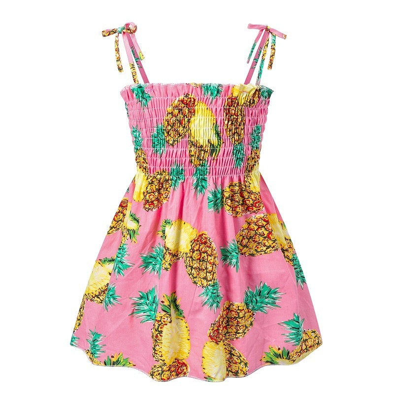 Vestido Infantil de Verão para Princesas - 12 meses a 5 anos