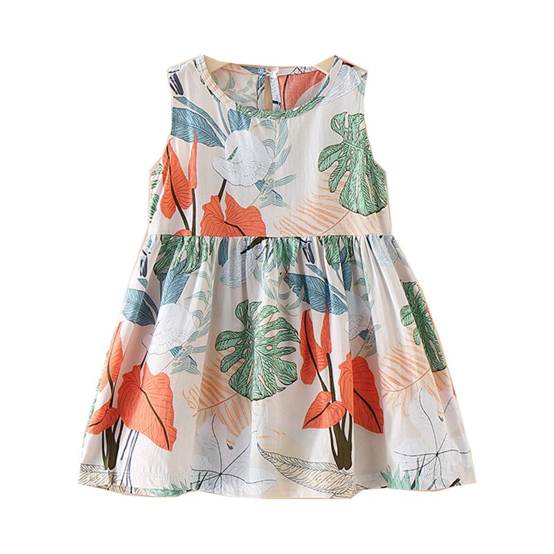 Vestido Infantil de Verão para Princesas - 12 meses a 5 anos