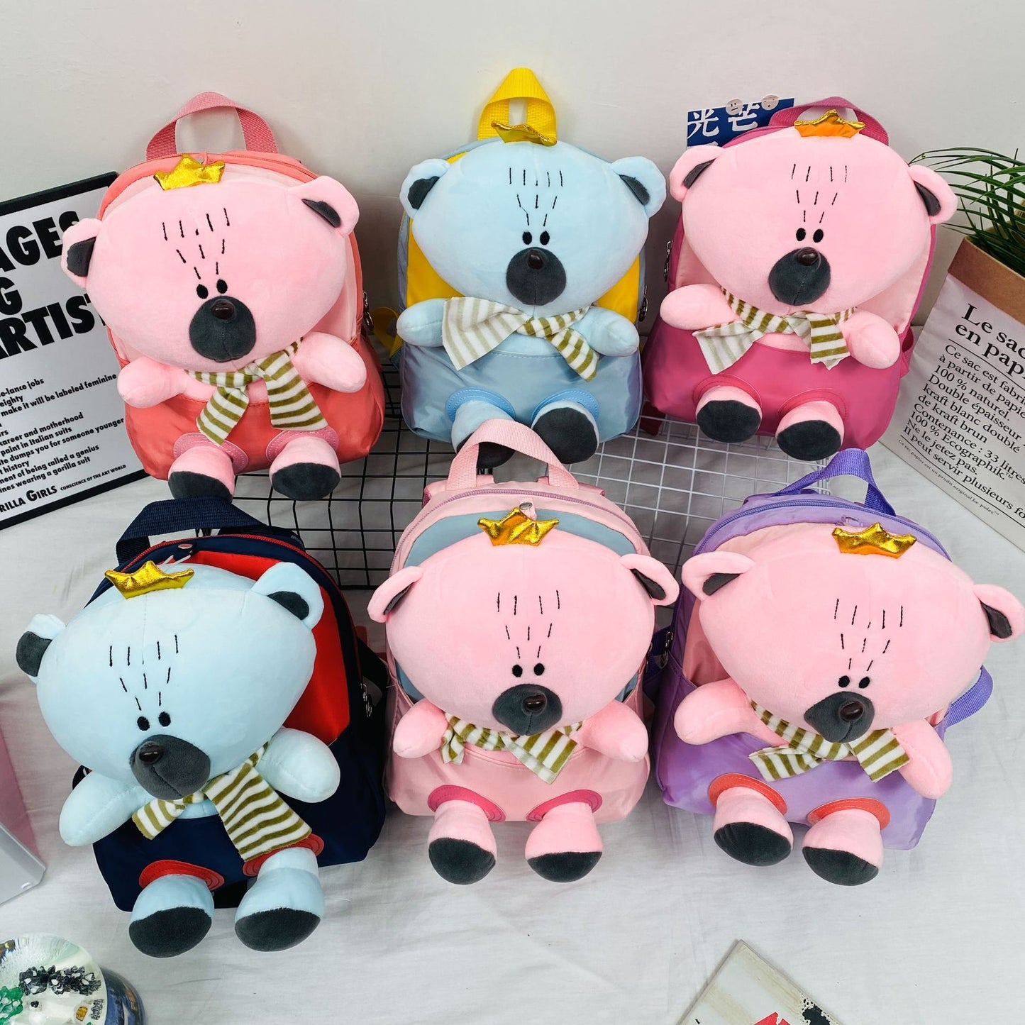 Mochila Escolar Infantil de Urso