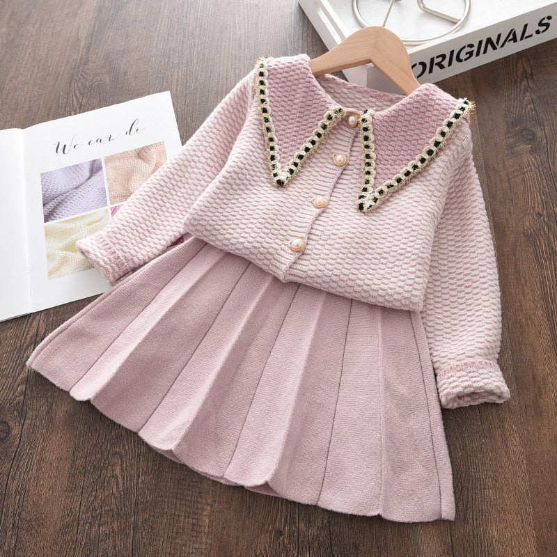 Conjunto outono/inverno para meninas - 2 a 6 anos